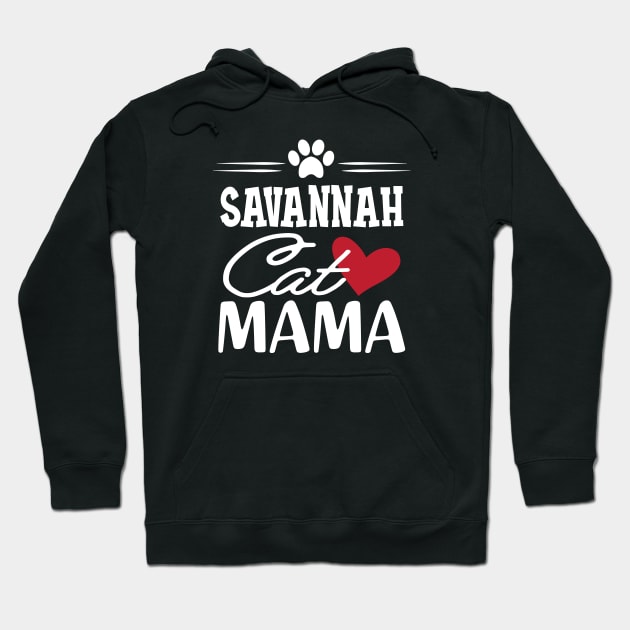 Savannah Cat Mama Hoodie by KC Happy Shop